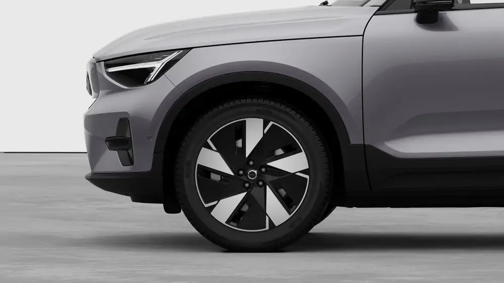 Nouveau Volvo EC40 Crossover (SUV Coupé) Plus Électrique 2 roues motrices (Propulsion) Aurora Silver 3