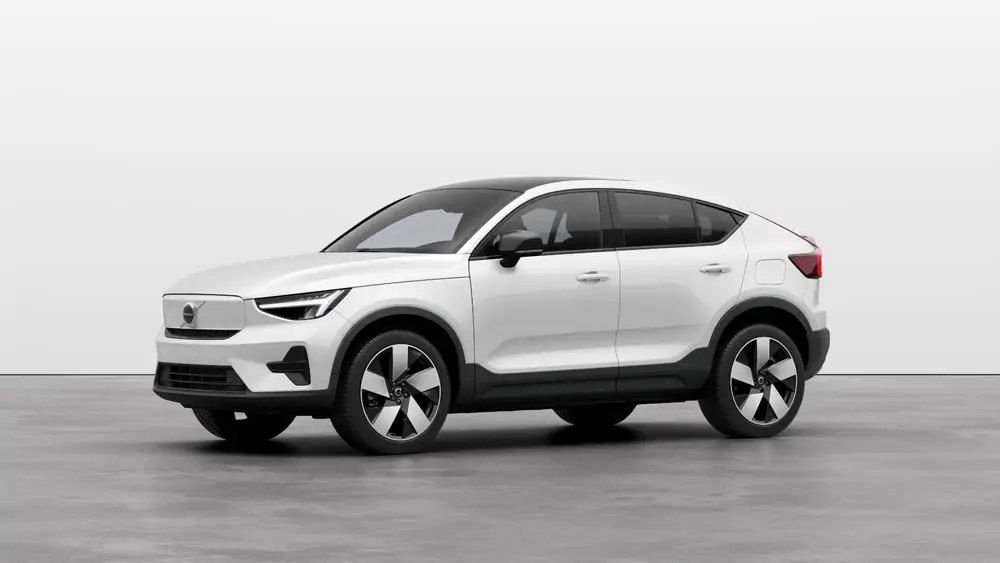 Nouveau Volvo EC40 Crossover (SUV Coupé) Plus Électrique 2 roues motrices (Propulsion) Crystal White Pearl 1