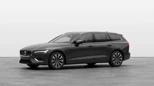 Nouveau Volvo V60 Break Ultimate Hybride rechargeable 4 roues motrices Platinum Grey