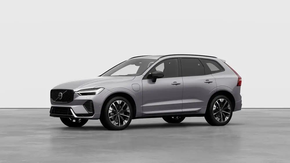 Nouveau Volvo XC60 SUV Ultimate Hybride rechargeable 4 roues motrices Aurora Silver 1