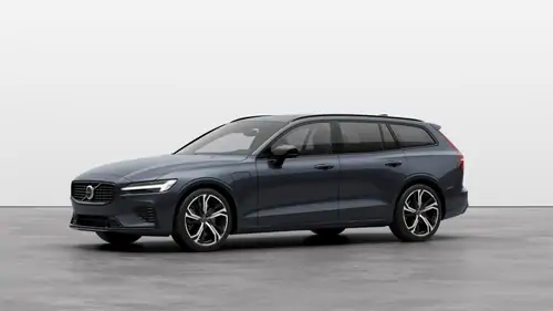 Nouveau Volvo V60 Break Plus Hybride rechargeable 4 roues motrices Denim Blue