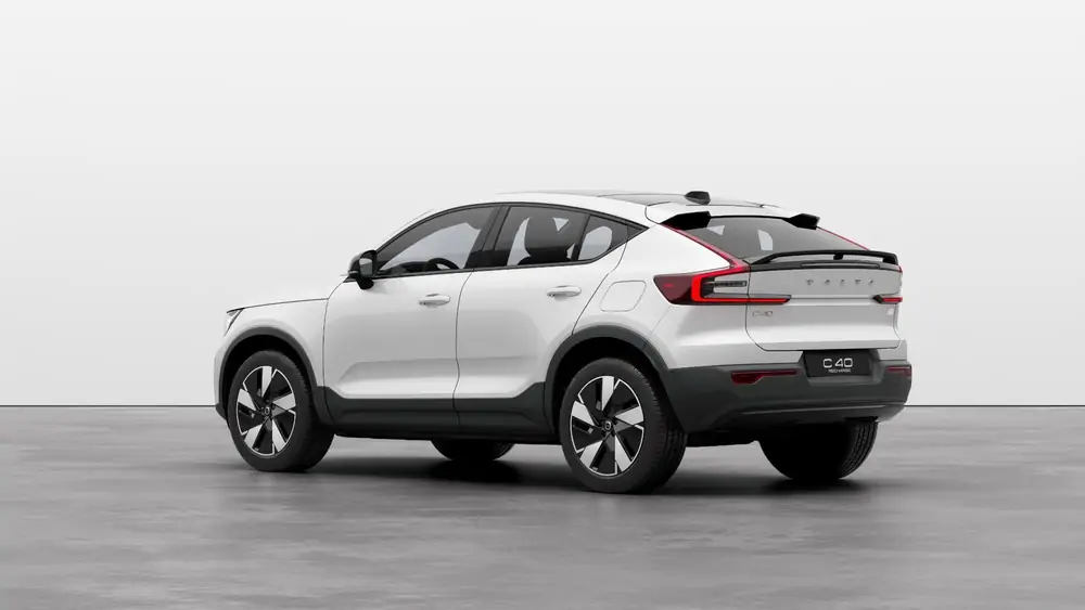 Nouveau Volvo C40 Crossover (SUV Coupé) Ultra Électrique 2 roues motrices (Propulsion) Crystal White Pearl 2