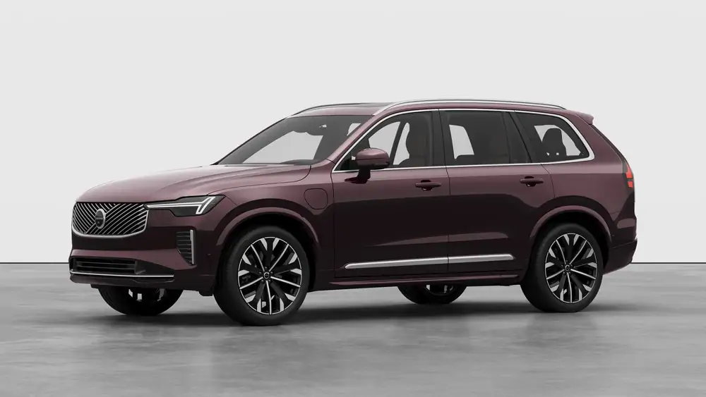 Nouveau Volvo XC90 SUV Ultimate Hybride rechargeable 4 roues motrices Mulberry Red 1