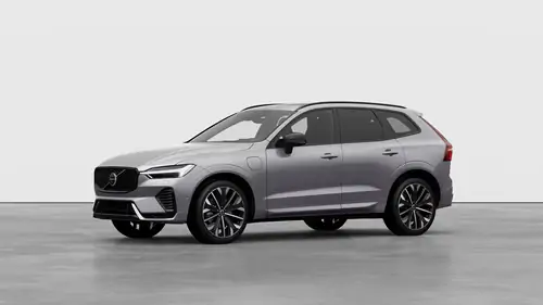 Nouveau Volvo XC60 SUV Ultimate Hybride rechargeable 4 roues motrices Aurora Silver