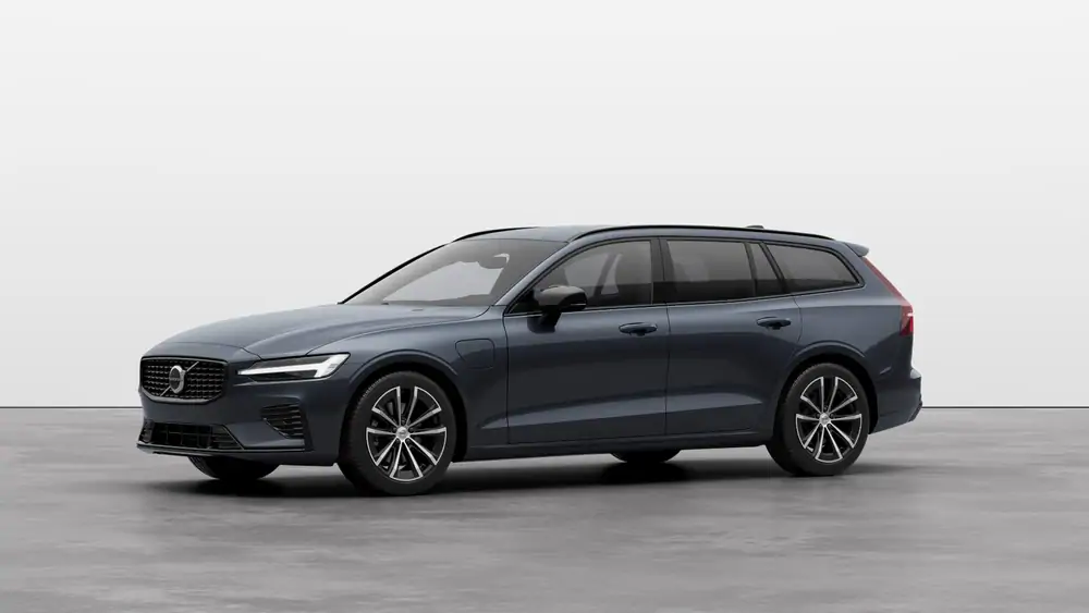 Nouveau Volvo V60 Break Plus Hybride rechargeable 4 roues motrices Denim Blue 1