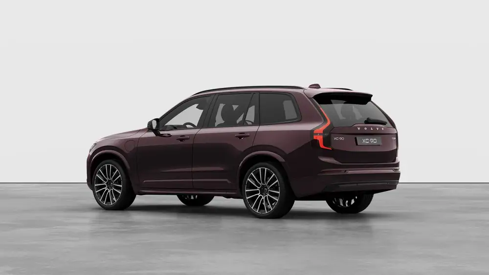 Nouveau Volvo XC90 SUV Ultimate Hybride rechargeable 4 roues motrices Mulberry Red 2