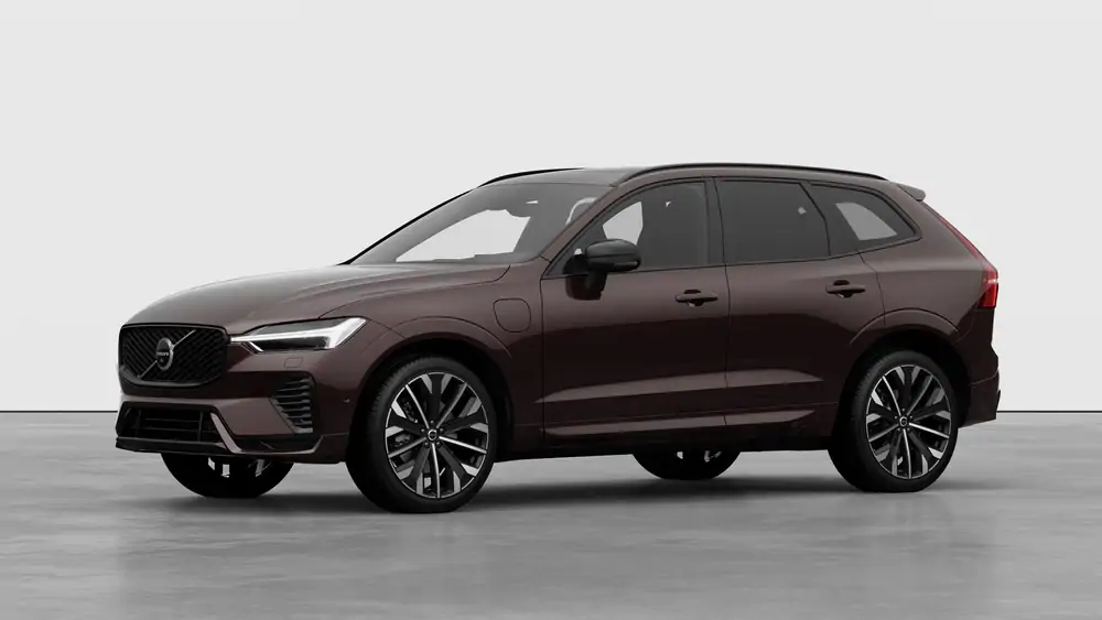 Nouveau Volvo XC60 SUV Ultimate Hybride rechargeable 4 roues motrices Mulberry Red 1