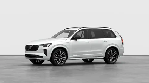Nouveau Volvo XC90 SUV Ultimate Hybride rechargeable 4 roues motrices Crystal White Pearl