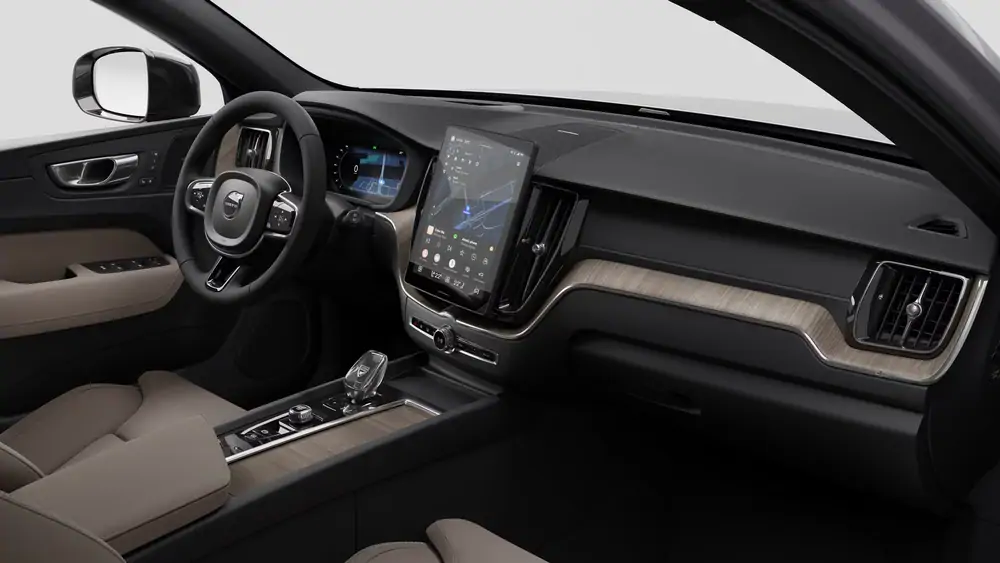 Nouveau Volvo XC60 SUV Ultimate Hybride rechargeable 4 roues motrices Aurora Silver 4