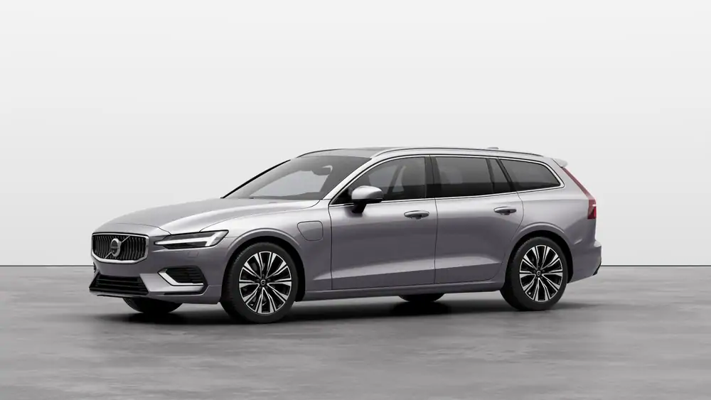 Nouveau Volvo V60 Break Ultimate Hybride rechargeable 4 roues motrices Aurora Silver 1
