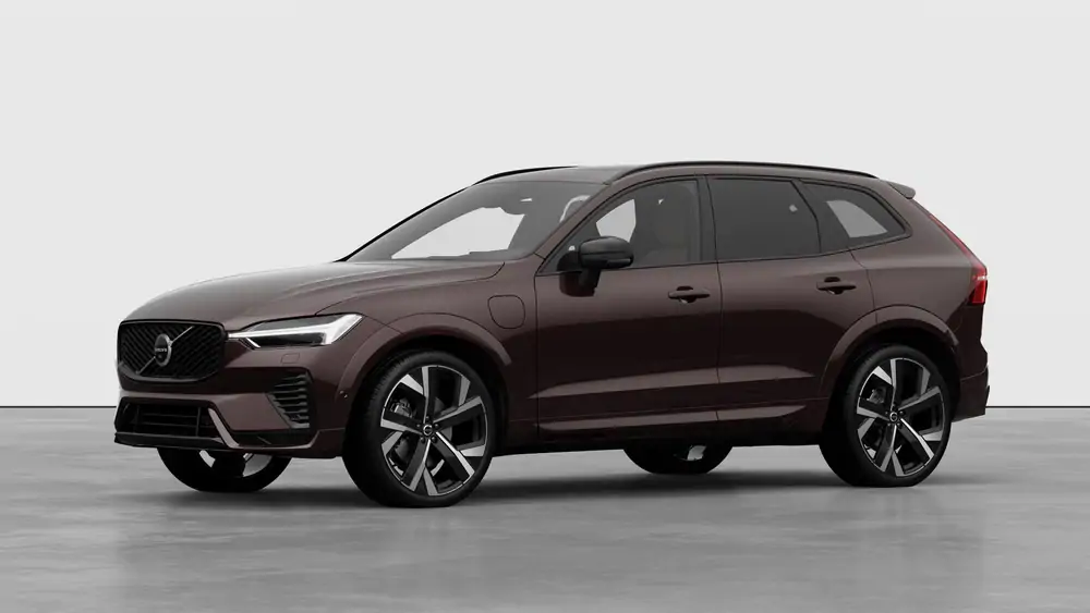 Nouveau Volvo XC60 SUV Ultimate Hybride rechargeable 4 roues motrices Mulberry Red 1