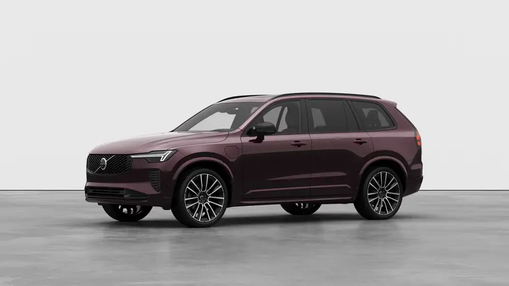 Nouveau Volvo XC90 SUV Ultimate Hybride rechargeable 4 roues motrices Mulberry Red 1