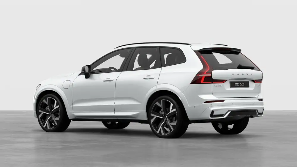 Nouveau Volvo XC60 SUV Ultimate Hybride rechargeable 4 roues motrices Crystal White Pearl 2