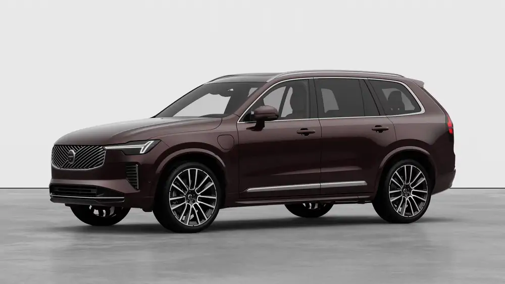 Nouveau Volvo XC90 SUV Ultimate Hybride rechargeable 4 roues motrices Mulberry Red 1