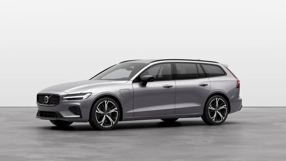Nouveau Volvo V60 Break Plus Hybride rechargeable 4 roues motrices Aurora Silver 1