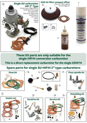 MGB 1962-1980 - Air filters Air filters & controls 3