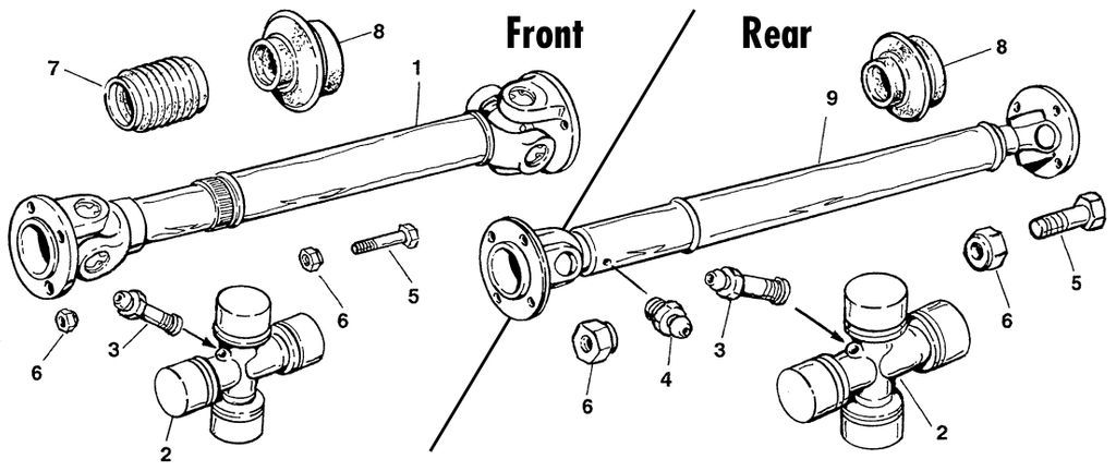 Propshaft | Webshop Anglo Parts