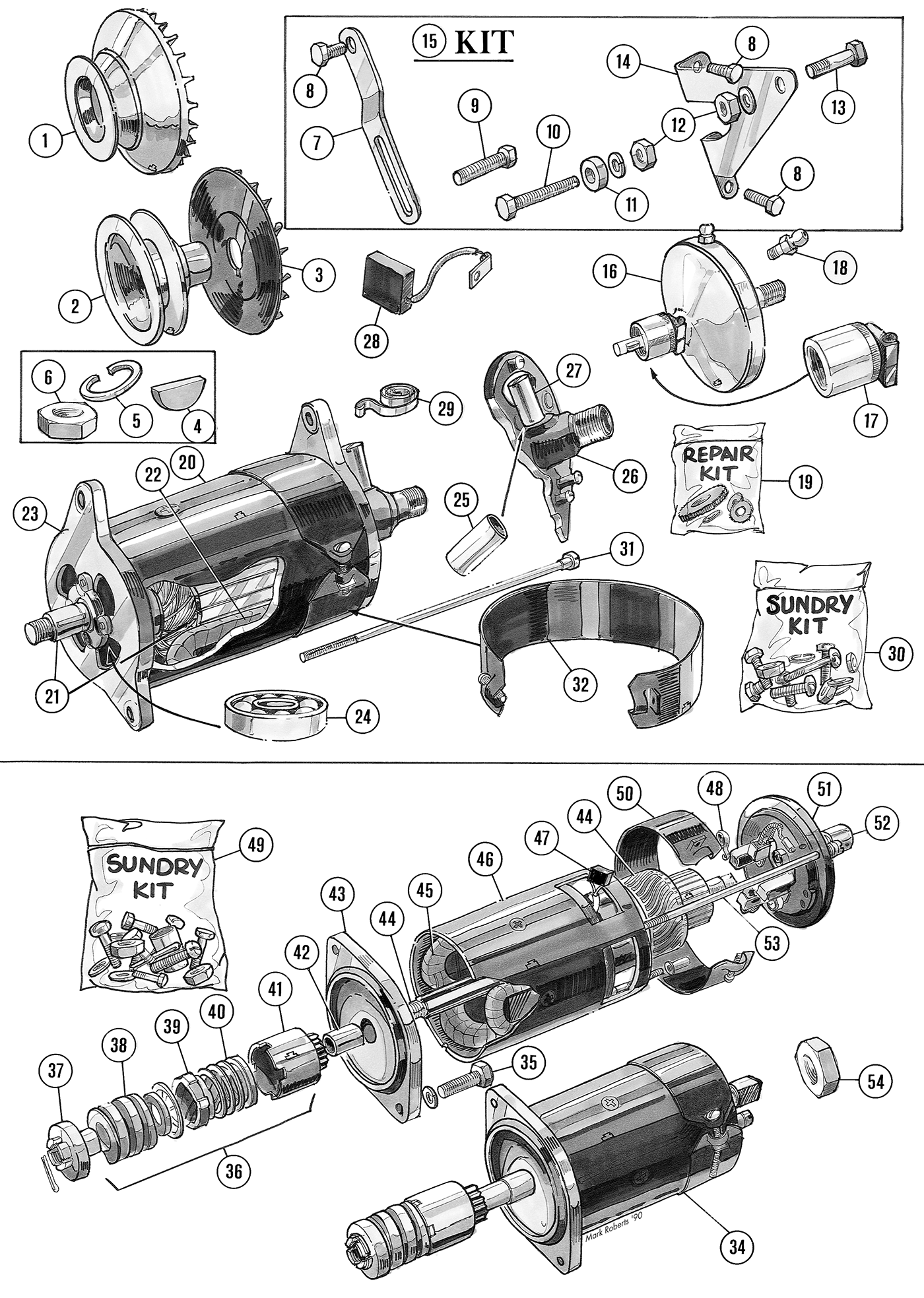 Dynamo & starter - Battery, starter, dynamo & alternator - Electrical ...