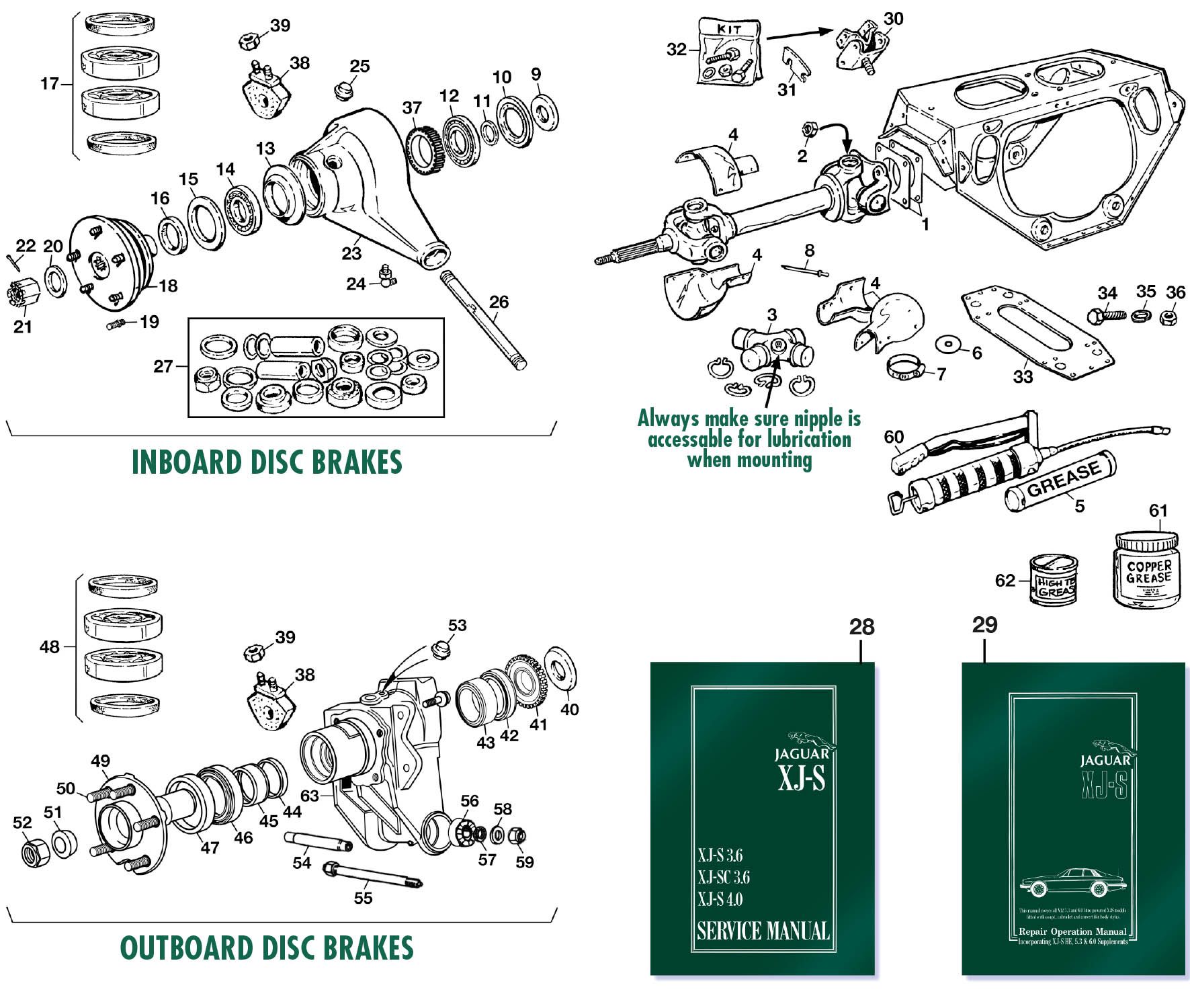 Rear suspension - Differential & rear axle - Gearbox, clutch & axle ...