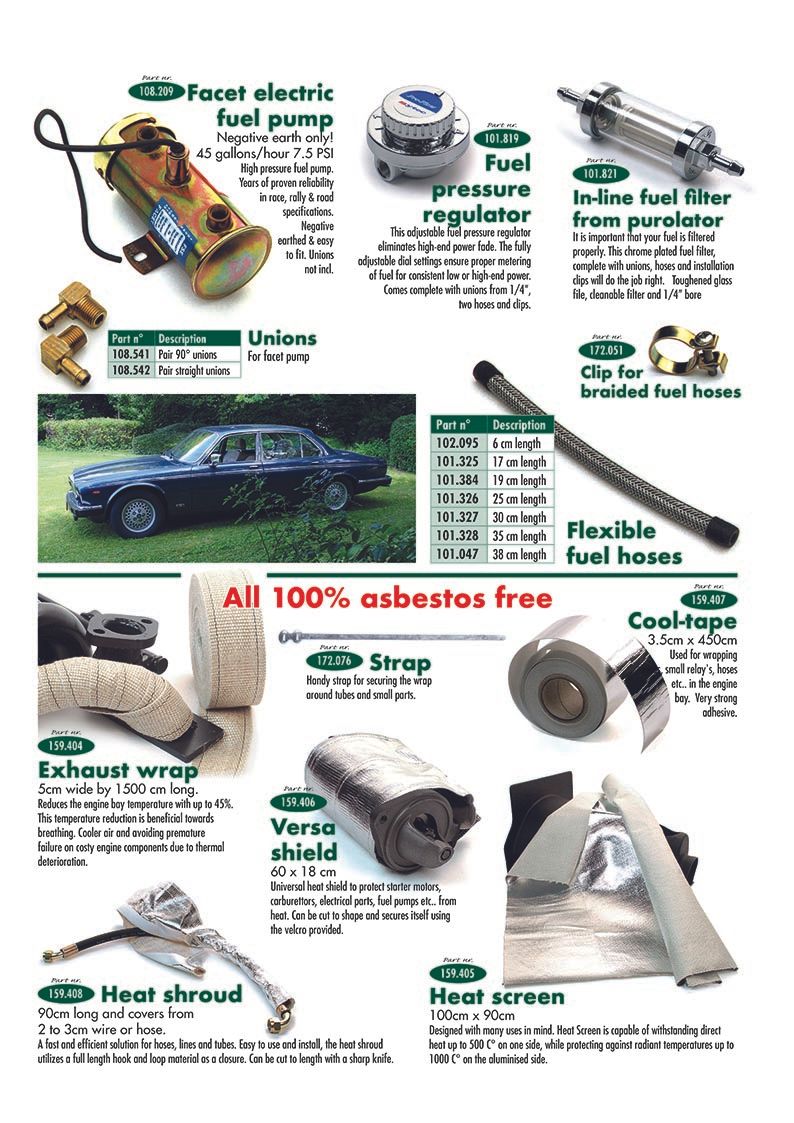 Fuel parts & heat reduction - Auspuffanlage & Halterungen