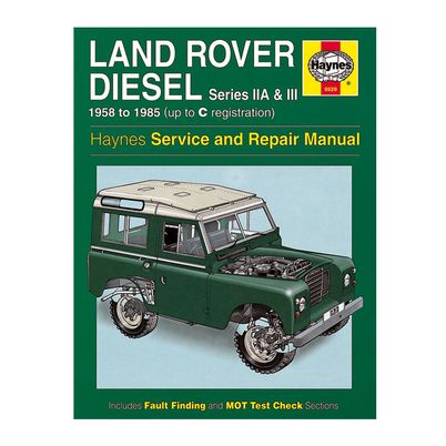 HAYNES LAND ROVER II-III DIESEL MANUAL 5568 190.680 Land Rover Defender 90-110       1984-2006 spare parts HAYNES LAND ROVER II-III DIESEL MANUAL 5568 1