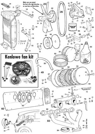 MGA 1955-1962 - Air filters SU carburettor & parts 2
