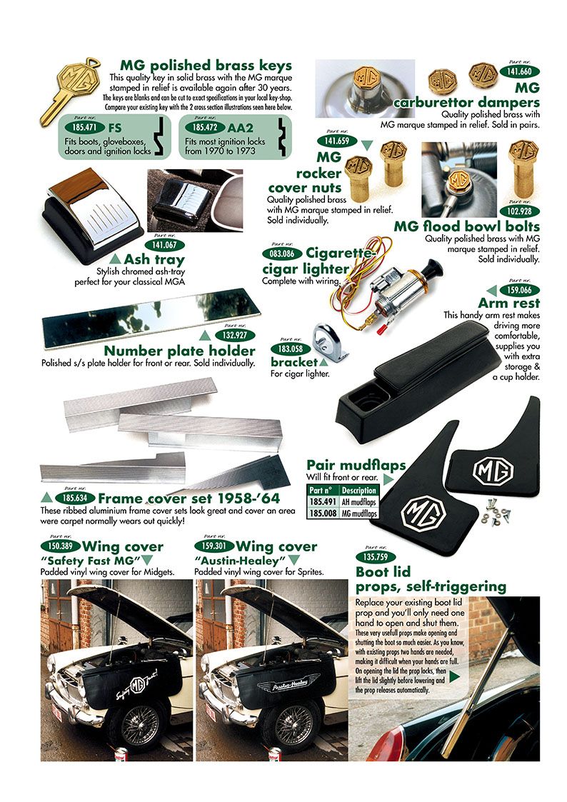 Finishing parts - Styling interieur - Accessoires & tuning - MG Midget ...