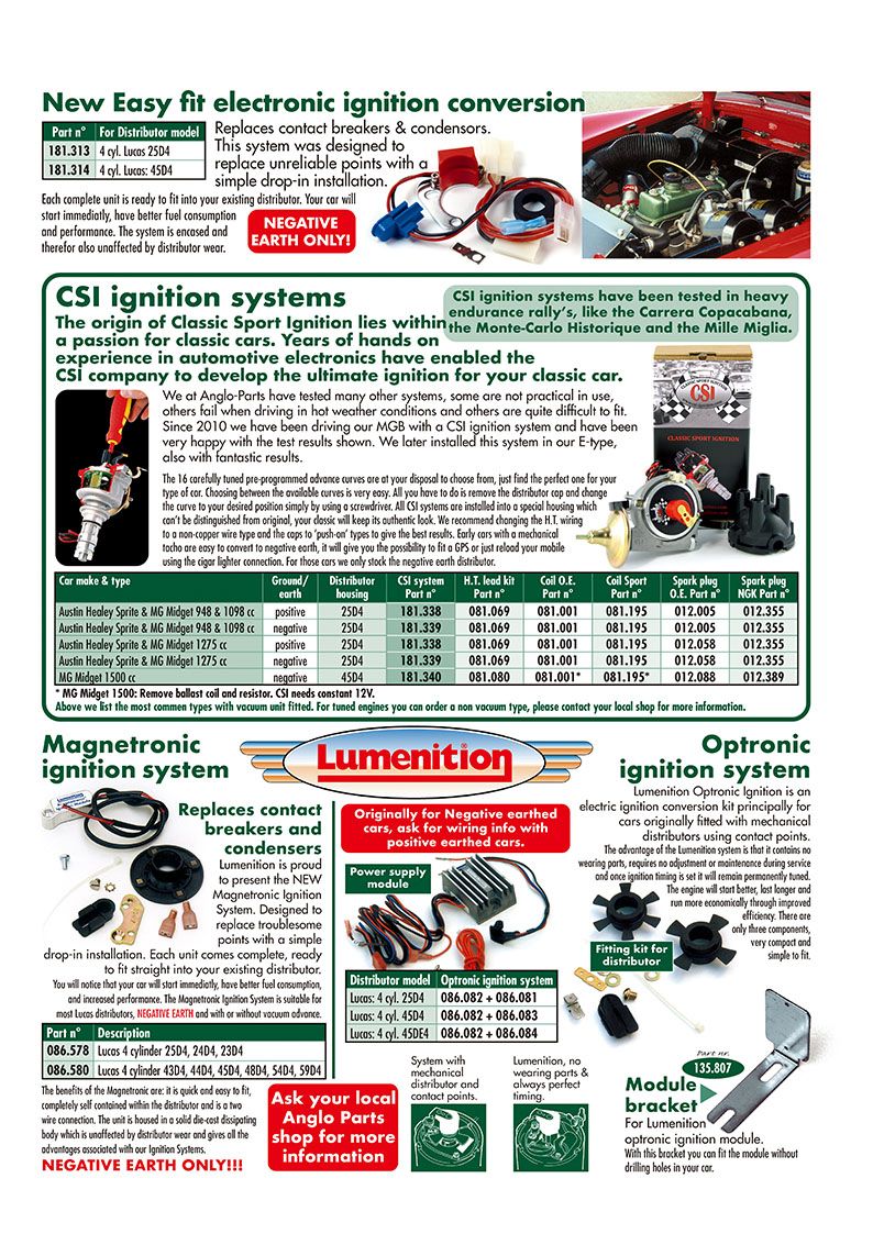 MG Midget 196480 Electronic ignitions CSI