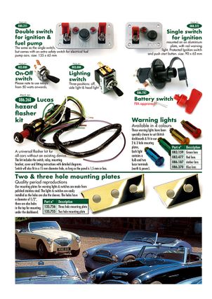 Austin Healey 100-4/6 & 3000 1953-1968 - Other interior parts & trim Interior accessories 7