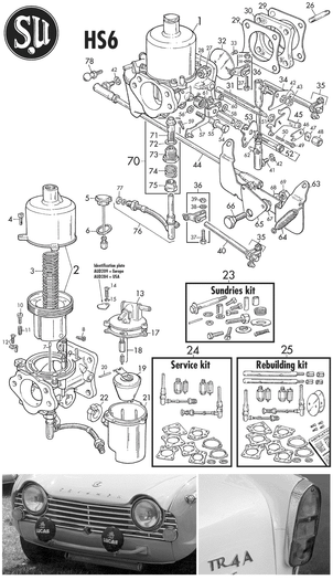 undefined TR4A HS6 carburettors