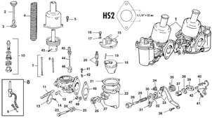 MG Midget 1964-80 - Carburatore & componenti   4