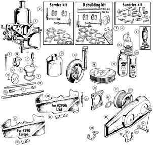 MGC 1967-1969 - Carburettors & Parts Weber carburettors 2