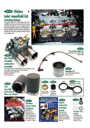 MGC 1967-1969 - Throttle cables & linkages Weber carburettors 1