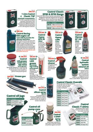 MGB 1962-1980 - Other oils Oils: Castrol oils, greases, oil pourers, pumps, overalls, etc. 1