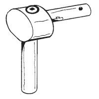 TRUNNION-MGB CHOKE CABLE-ZINC AHH6734 101.081  ricambi TRUNNION-MGB CHOKE CABLE-ZINC AHH6734 1