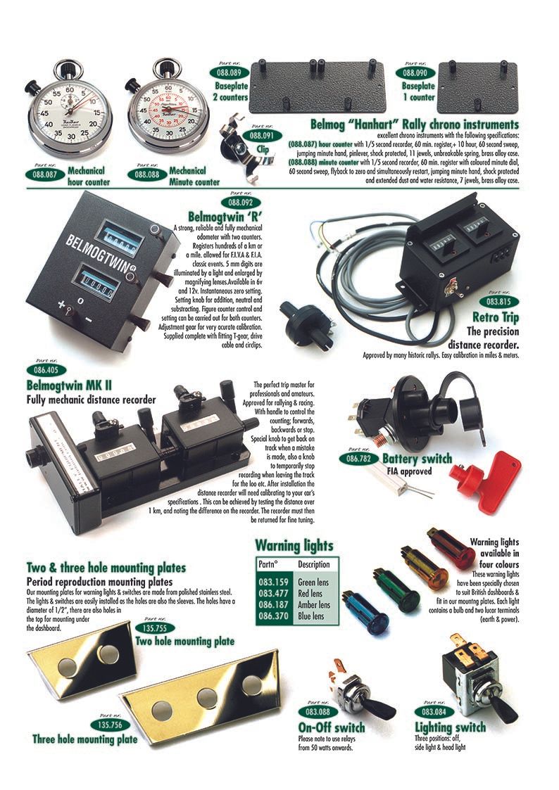 Rally instruments - Styling interieur - Accessoires & tuning - Triumph ...