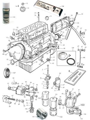 undefined Engine block & oil system