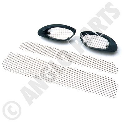 GRILL KIT, BRITISH RACING GREEN - MGF-TF 1996-2005
