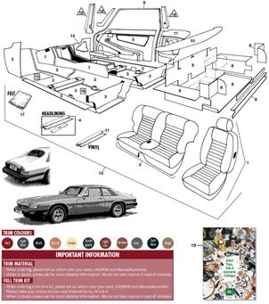 Jaguar XJS - Other interior parts & trim Interior Convertible facelift 3
