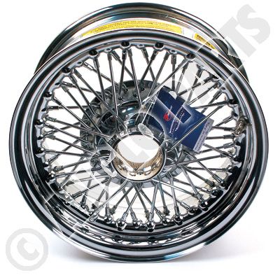 WIRE WHEEL, 5.5 X 13, 60 SPOKES, CHROME / HERALD - SPITFIRE