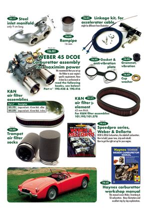 MGA 1955-1962 - Intake manifolds SU carburettor & parts 3