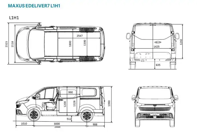 Nieuw Maxus eDeliver 7 Wit 2