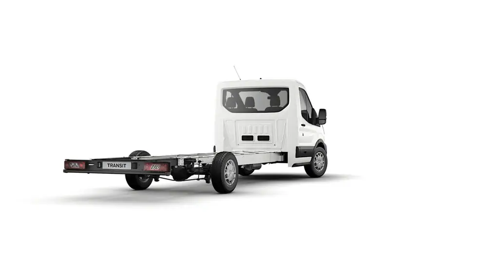 Nieuw Ford Transit 2t mca 350L Chassis enkele cabine L3 Trend M6 RWD 2.0 TD 165 pk N1 BAA - Frozen White 3