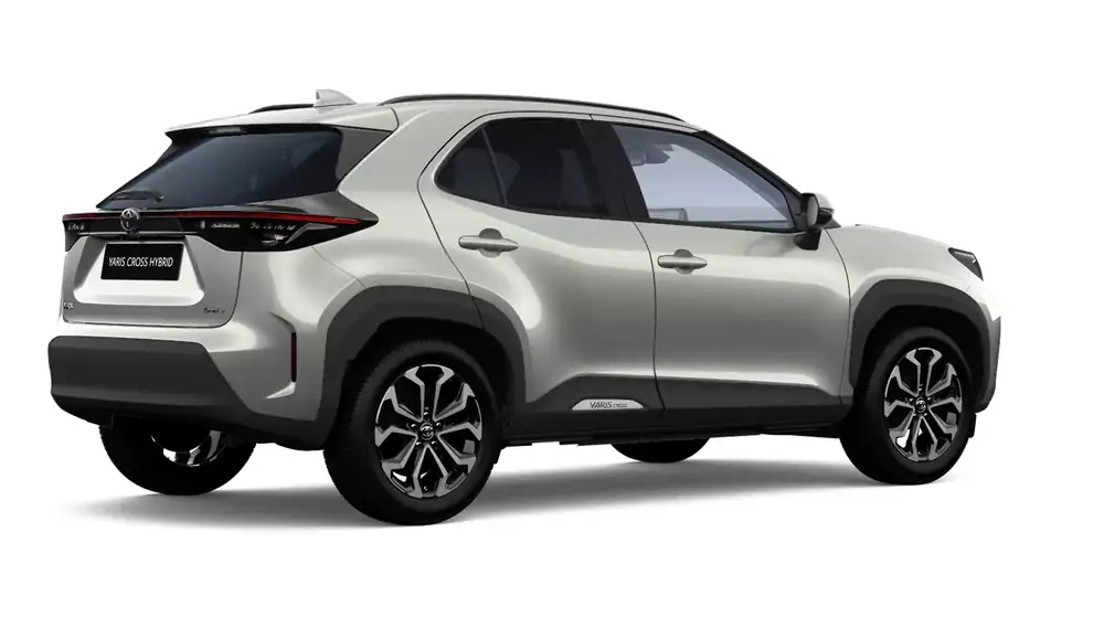 Nieuw Toyota Yaris cross B-SUV 1.5 TNGA HEV 2WD CVT Dynamic Plus 1L0 - Silver Metallic 3