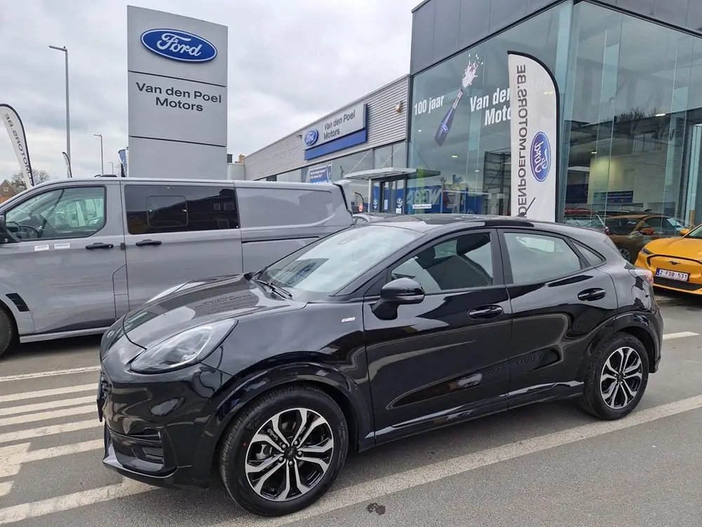 Occasie Ford Puma ST-Line 1.0i EcoBoost mHEV 125pk / 92kW A7 JKD - Metaalkleur "Agate Black" 1