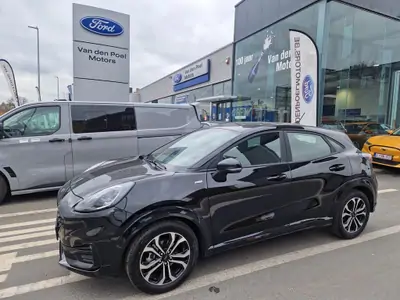 Occasie Ford Puma ST-Line 1.0i EcoBoost mHEV 125pk / 92kW A7 JKD - Metaalkleur "Agate Black"