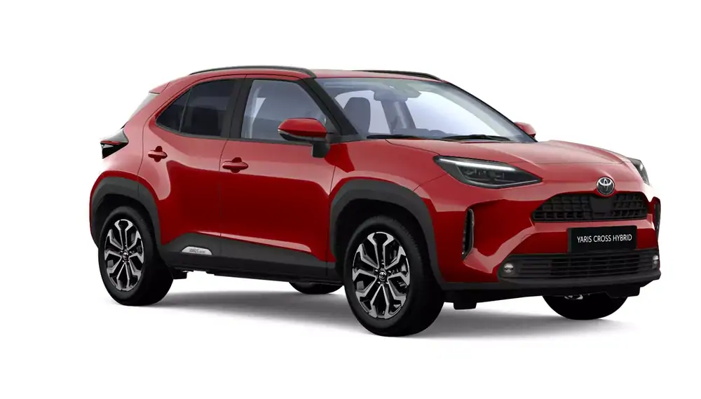 Nieuw Toyota Yaris cross B-SUV 1.5 TNGA HEV 2WD CVT Dynamic Plus 3U5 - Emotional Red 2