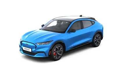 Nieuw Ford Mustang mach-e RWD 76kWh Standard Range 269pk/198kW - A1 7YK - "Grabber Blue" Exclusieve metaalkleur