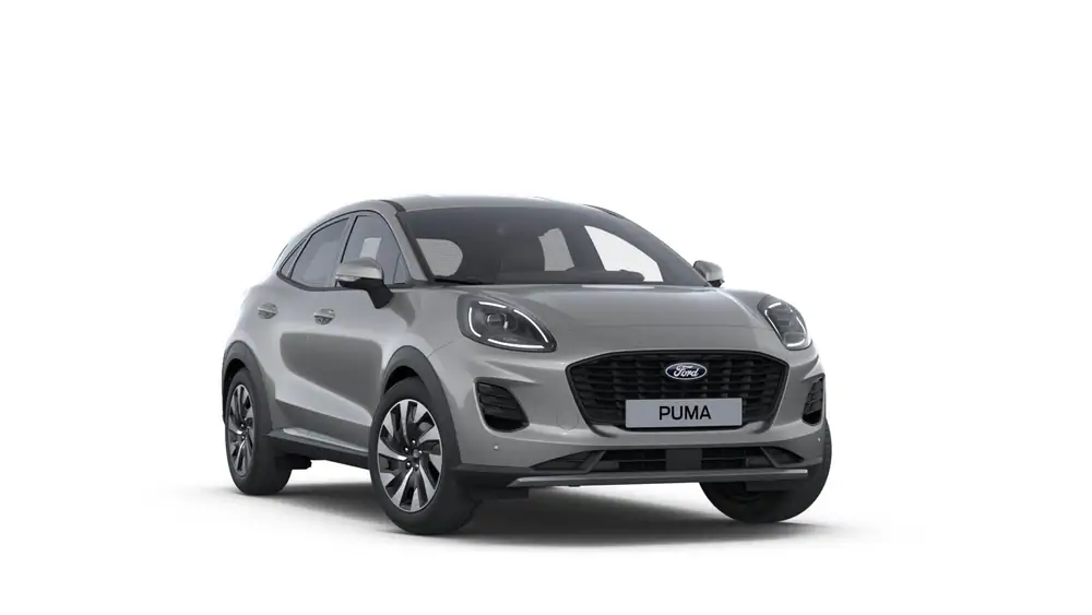 Nieuw Ford Puma mca (bx726) Titanium 1.0i EcoBoost mHEV 125pk / 92kW M6 PN4HS - "Solar Silver" Metaalkleur (Sound Edition) 1