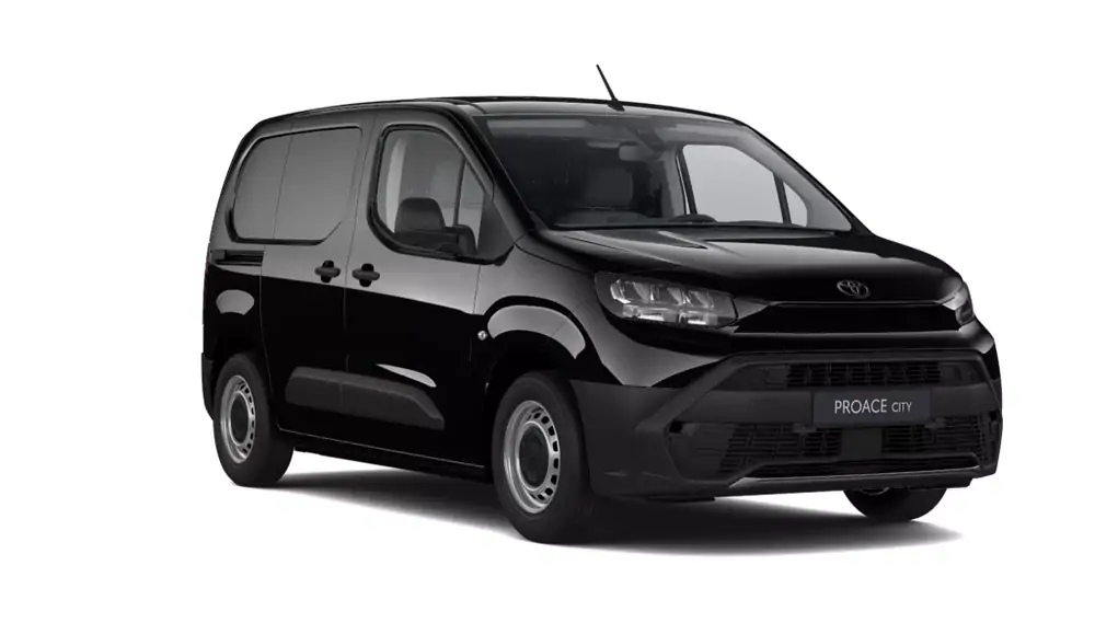 Nieuw Toyota Proace city Panel Van SWB 1.2L Petrol MT Active 1d L KTV - BLACK METALLIC (KTV) 1